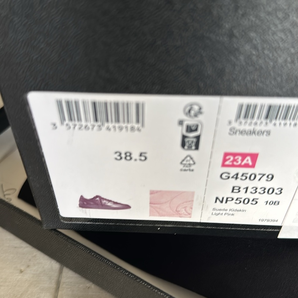 Chanel pink suede trainer sneaker flat s 38.5 - Picture 8 of 11
